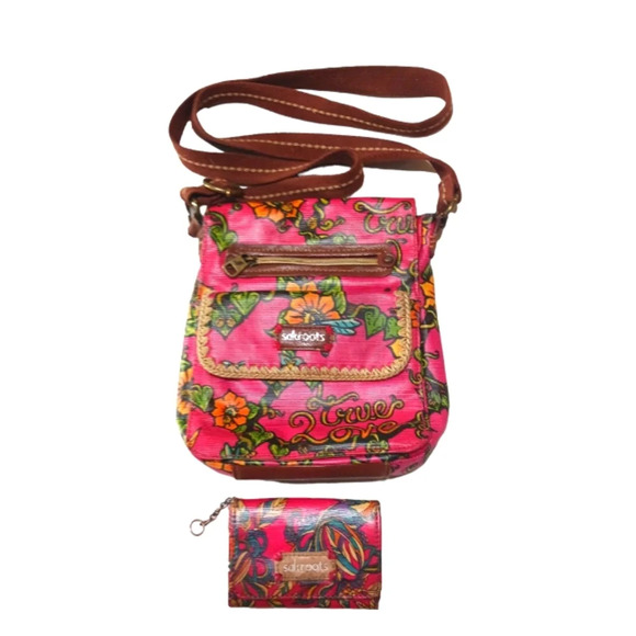 Set of Sakroots Crossbody Bag and Wallet - Picture 1 of 16